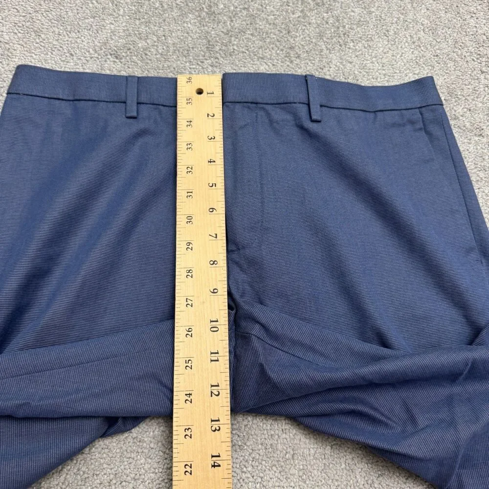 Banana Republic Non-Iron Modern Slim Fit Dress Pants Mens 33x30 Blue Cotton Work